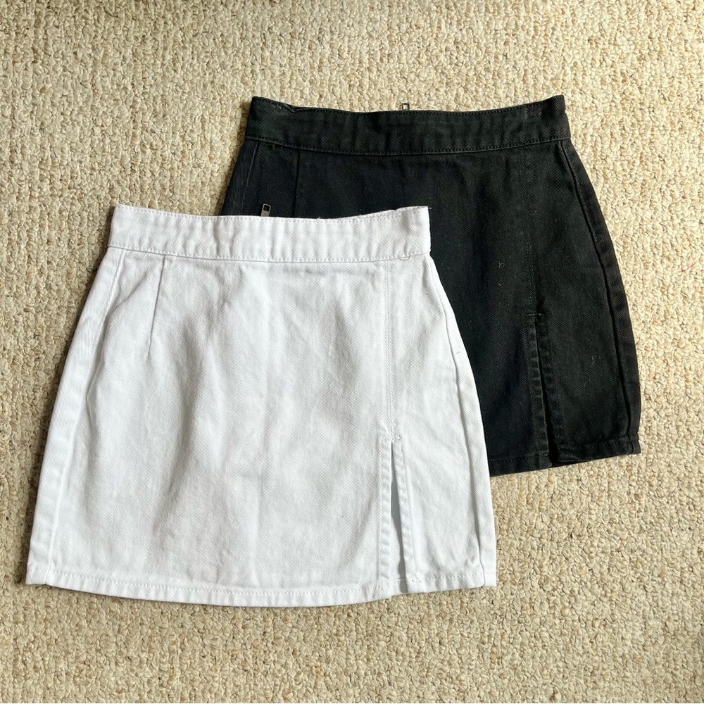 Princess Polly Mini Skirt Bundle Lot Black and White